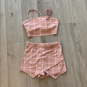 Pink two piece set